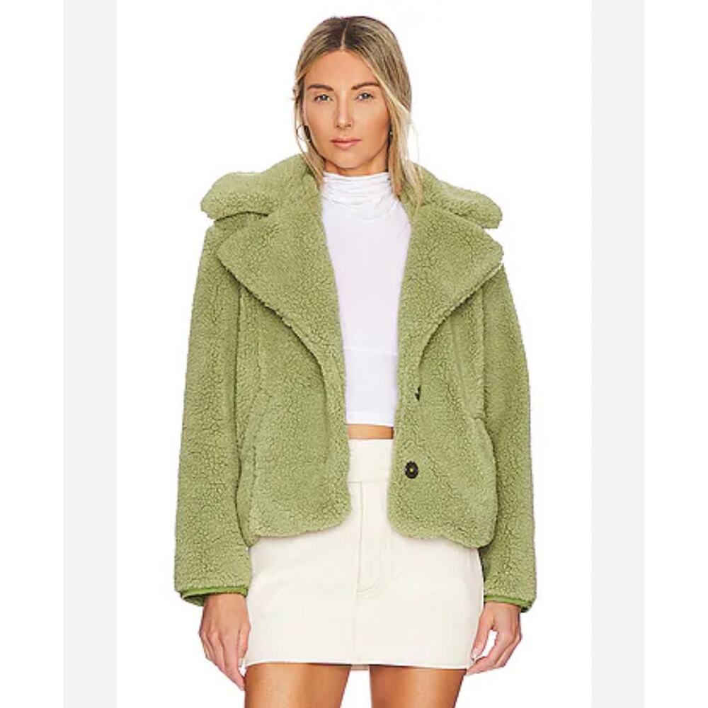 Free People Joplin Cozy Sherpa Cropped Jacket